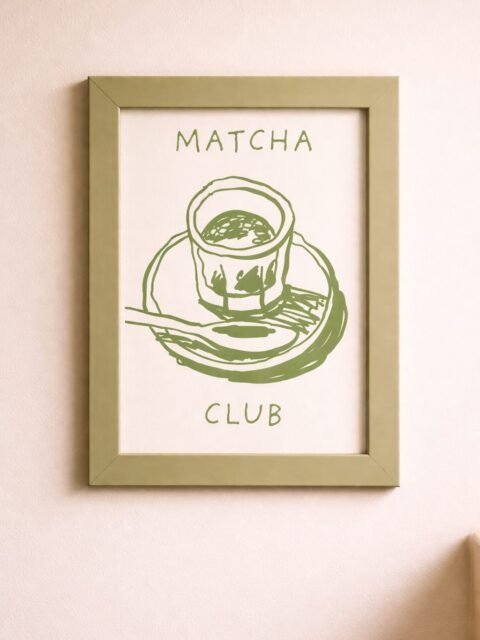 Poster – Matcha Club (A4 + Ram)